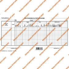 Pátria Nyomtatvány Napi étrend szabadlap 275x145 mm nyomtatvány