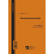 Pátria Nyomtatvány Pénztárelszámolás 25x2+2 lapos tömb A/5 álló nyomtatvány