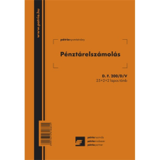 Pátria Nyomtatvány Pénztárelszámolás 25x2+2 lapos tömb A/5 álló nyomtatvány