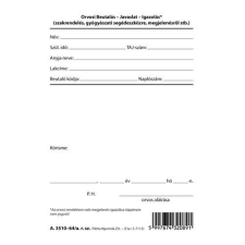 Pátria Nyomtatvány Szakbeutaló szabadlap A/6 álló nyomtatvány