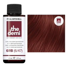 Paul Mitchell - The Demi Féltartós Hajszínező - 6RB Mahagóni Sötétszőke 60ml hajfesték, színező