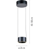 Paul Neuhaus modern függeszték pure clipse szürke pln2471-15