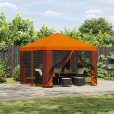  Pavilon 3 x 3 m Narancssárga Poliészter és acél 190 gsm kerti tárolás