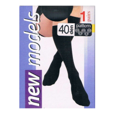  - PAVLA mintás térdfix 40 DEN, narancs, m:36-41, 1 pár