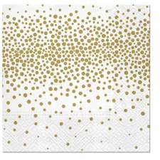 Paw Confetti (gold) papírszalvéta 33x33cm,20db-os konyhai eszköz