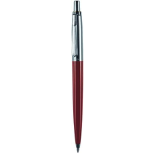 Pax Golyóstoll, 0,8 mm, nyomógombos, bordó tolltest, PAX, kék toll