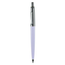  PAX Golyóstoll, 0,8 mm, nyomógombos, dobozban, pasztell lila tolltest, kék toll