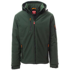 Payper Creek Pad bélelt softshell kabát erdőzöld/fekete férfi kabát, dzseki