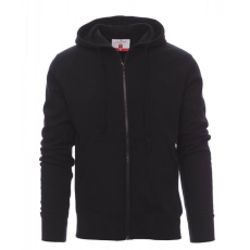 PAYPER Portland Fekete Cipzáros Kapucnis Pulóver - M