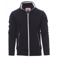 PAYPER Sydney Cipzáras Pulóver Sötétkék/Fehér - L