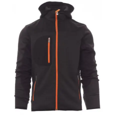 PAYPER TRIP 000453-0103/13031-4XL KAPUCNIS CIPZÁRAS PULÓVER, SZÜRKE/FEKETE (4XL)