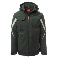 PAYPER Wonder Pad Bélelt Softshell Télikabát Erdőzöld/Fekete munkaruha