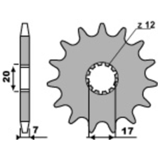 PBR Acél Öntisztító Első Láncszem 2064 - 428 egyéb motorkerékpár alkatrész