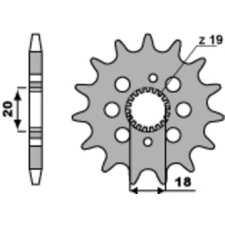 PBR Acél Standard Első Lánckerék 2157 - 420 egyéb motorkerékpár alkatrész