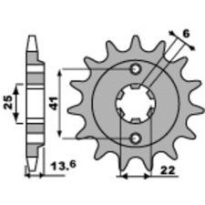 PBR acél standard első lánckerék 293 - 525 egyéb motorkerékpár alkatrész