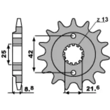  PBR acél standard első lánckerék 525 - 520 egyéb motorkerékpár alkatrész