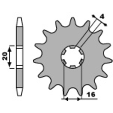 PBR acél standard első lánckerék 560 - 420 egyéb motorkerékpár alkatrész