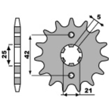 PBR acél standard első lánckerék 572 - 520 egyéb motorkerékpár alkatrész