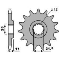 PBR acél standard első lánckerék 727 - 520 egyéb motorkerékpár alkatrész
