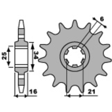 PBR Acél Standard Első Láncsor 2152 - 520 egyéb motorkerékpár alkatrész