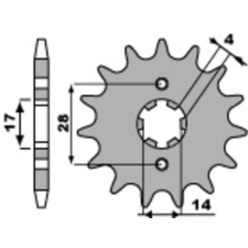 PBR Acél Standard Első Láncszem 2118 - 428 egyéb motorkerékpár alkatrész