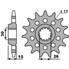 PBR Acél Standard Első Láncszem 2198 - 525 egyéb motorkerékpár alkatrész