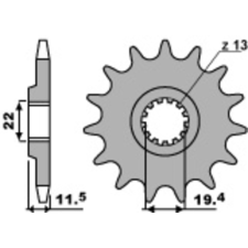 PBR Acél Standard Első Láncszem 4101 - 428 egyéb motorkerékpár alkatrész