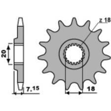 PBR Acél Standard Első Láncszem 432 - 520 egyéb motorkerékpár alkatrész