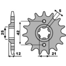 PBR Acél Standard Első Láncszem 571 - 530 egyéb motorkerékpár alkatrész