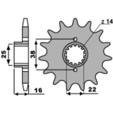 PBR Acél Standard Első Láncvilla 490 - 520 lánc, láncszett