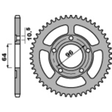 PBR acél standard hátsó lánckerék 242 - 428 egyéb motorkerékpár alkatrész