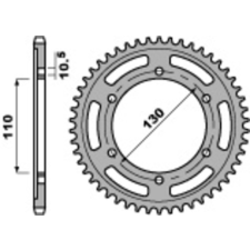  PBR acél standard hátsó lánckerék 4385 - 525 egyéb motorkerékpár alkatrész