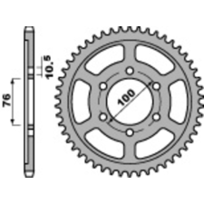 PBR acél standard hátsó lánckerék 825 - 530 egyéb motorkerékpár alkatrész