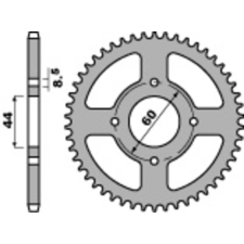 PBR acél standard hátsó lánckerék 833 - 428 egyéb motorkerékpár alkatrész