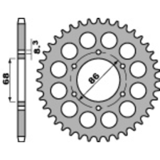 PBR Acél Standard Hátsó Láncsor 468 - 428 egyéb motorkerékpár alkatrész