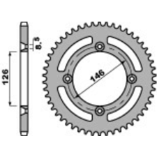 PBR Acél Standard Hátsó Láncszem 822 - 428 egyéb motorkerékpár alkatrész
