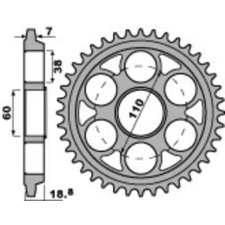 PBR Alumínium Ultra-Könnyű Kemény Anodizált Hátsó Láncszem 4522 - 525 egyéb motorkerékpár alkatrész