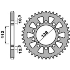 PBR Racing Alumínium Ultra-Könnyű Kemény Anodizált Hátsó Láncszem 4384 - 520 egyéb motorkerékpár alkatrész