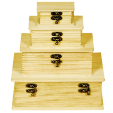 PC Fa doboz szett 4 darabos könyv 23cm x 17cm x 8,5cm dekorációs kellék