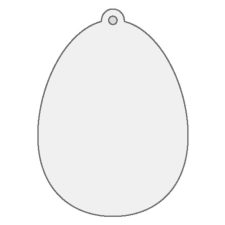 PC Fa figura - függeszthető tojás dekorációs kellék