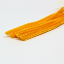 PC Zsenília drót kicsi (kb. 0,5cm) 10db/cs. mandarinsárga dekorációs kellék