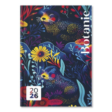 PD Calendar Határidőnapló Period Botanic A/5 napi Dark papír 2026 határidőnapló