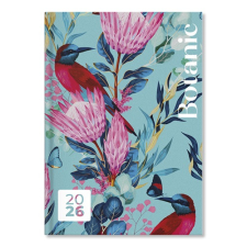 PD Calendar Határidőnapló Period Botanic B/6 heti Blue papír 2026 határidőnapló