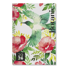 PD Calendar Határidőnapló Period Botanic B/6 heti White papír 2026 határidőnapló