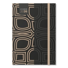 PD Calendar Határidőnapló Period Charme B/5 heti Black papír 2026 határidőnapló
