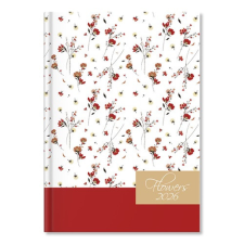 PD Calendar Határidőnapló Period Flowers A/5 napi White papír 2026 határidőnapló
