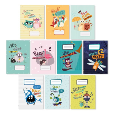 Pd School Füzet pd kisalakú 16-32 vonalas Monsters 2023 füzet