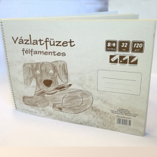 Pd School Vázlatfüzet spirálos B/4 32 lapos félfamentes fekvő füzet