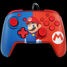 PDP Faceoff Deluxe+ Mario Rematch Vezetékes Controller - Kék/Piros (Nintendo Switch) videójáték kiegészítő