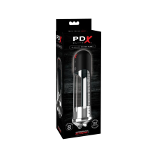 PDX Blowjob - automata péniszpumpa ajkakkal (fekete) péniszpumpa